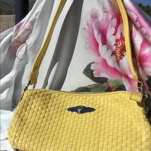 Elliott Lucca Yellow Woven Handbag